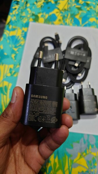Samsung Galaxy 25w Super Fast PD Charger with PD Cable 100%
