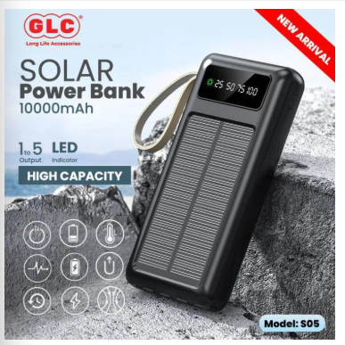 Solar Powerbank/ 10000 mah solar Powerbank/Glc Powerbank