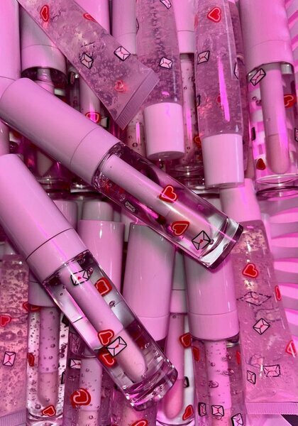 Lot de gloss à lèvres transparents