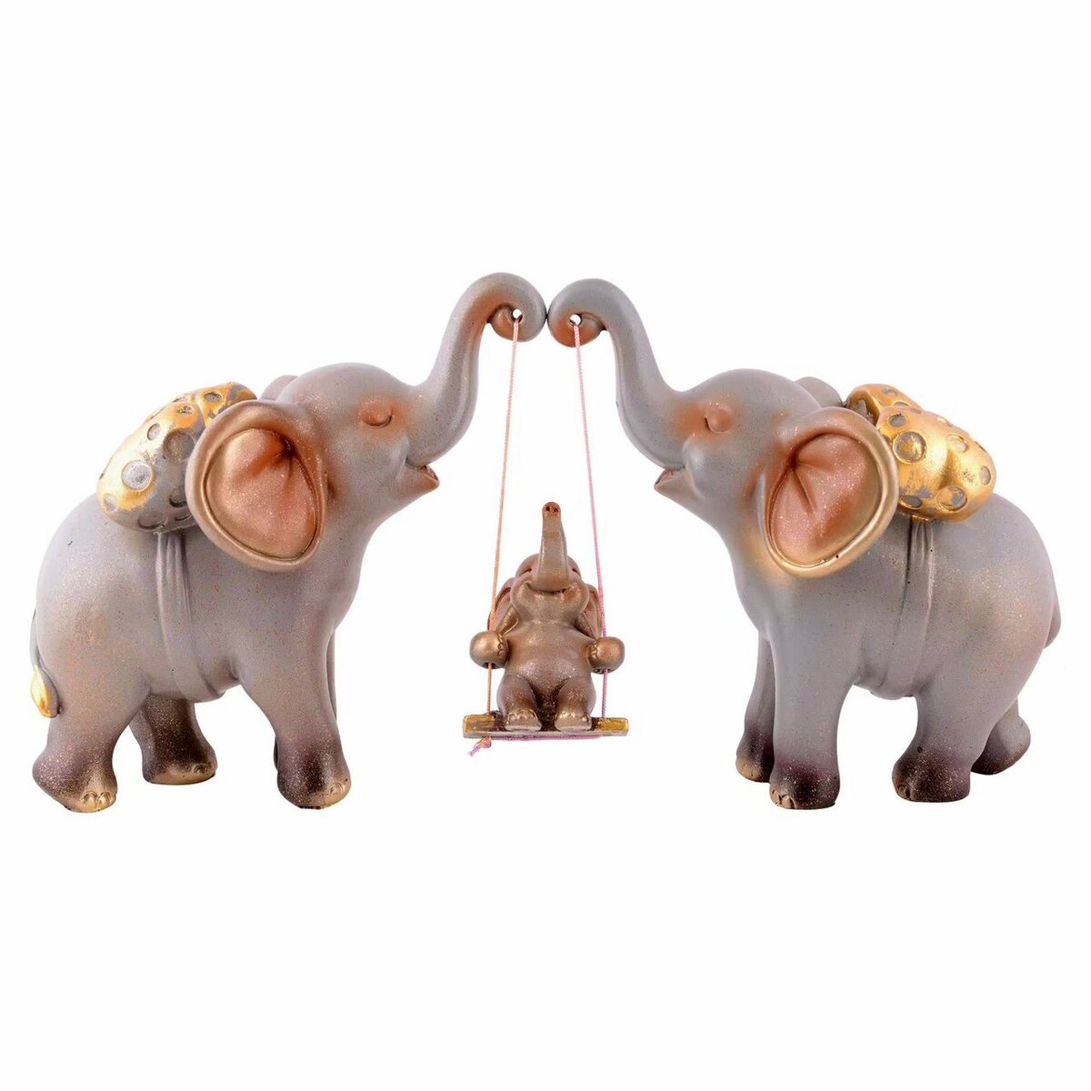 Figurines Éléphants Famille