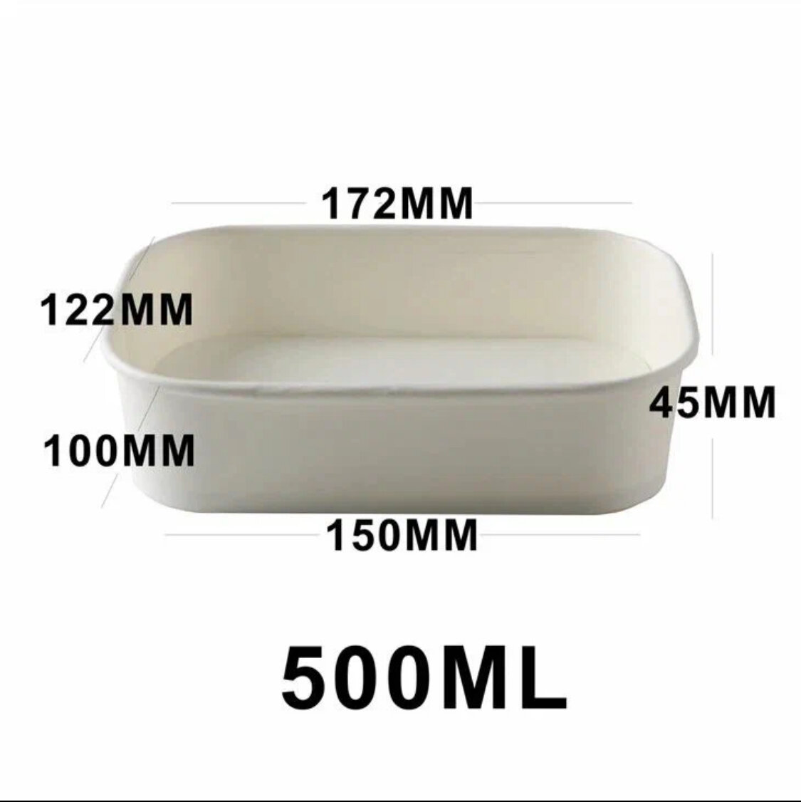 Boîte de conservation en pulpe de bambou