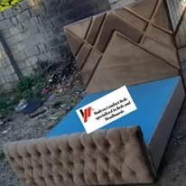 custom made bed with a high base