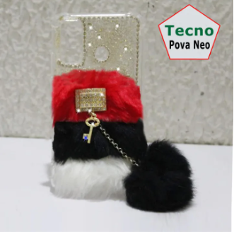 Tecno Pova Neo Back Cover Pouch - PovaNeo Cover for Girls - 2Gud Fancy Stylish Mobile Cover Case - Multicolor