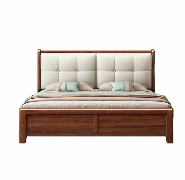 Lit en bois massif avec rangement