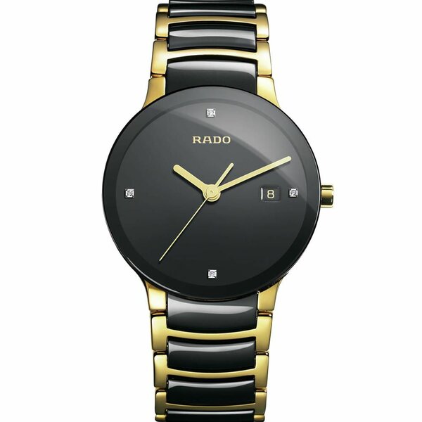 Golden black watch