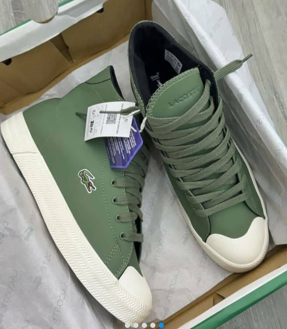 Baskets montantes vertes unisex