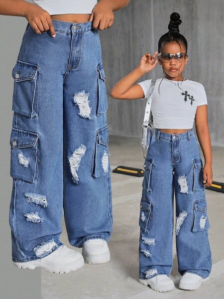 Pantalons larges tendance