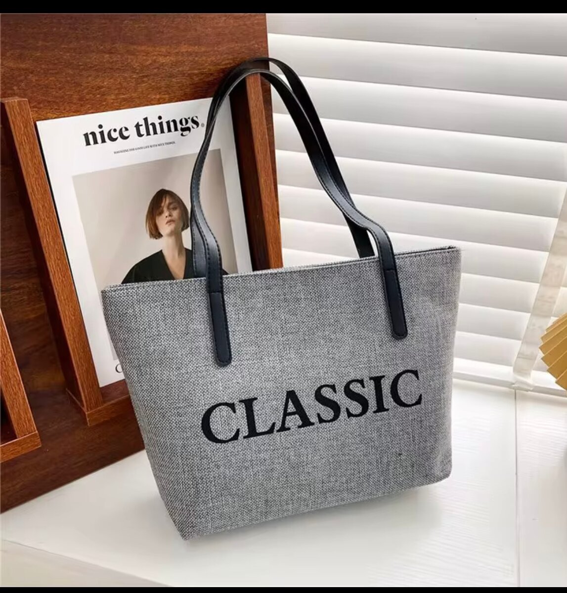 Sac cabas en toile "CLASSIC"