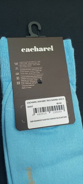 Chaussettes bambou Cacharel bleues