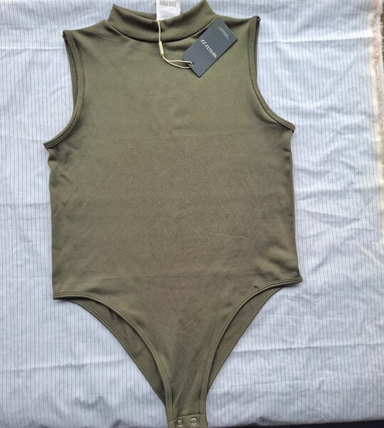 Sleeveless Olive Bodysuit