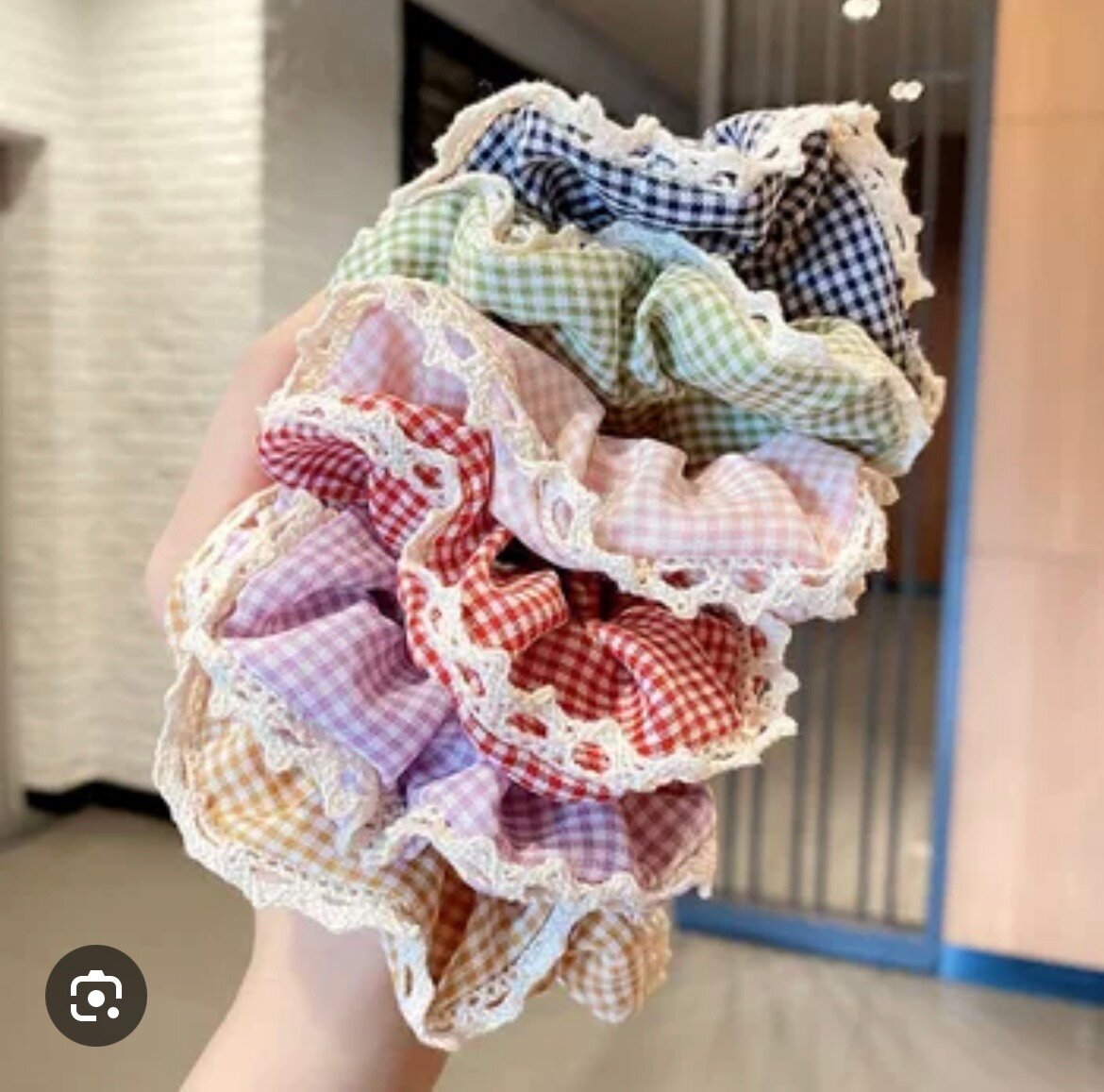 Lot de chouchous en tissu floral