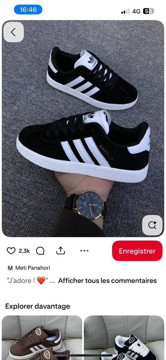 Baskets élégantes et confortables