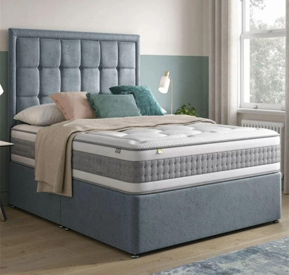 Lit Matelassé avec Sommier Confort