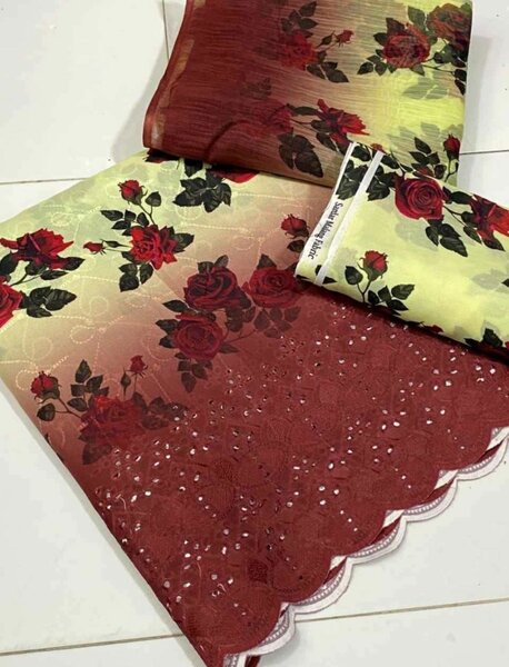 Unstitch suit 3 ps lawn