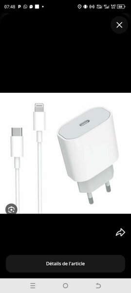 Chargeur USB-C Rapide