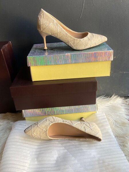 Escarpins élégants en textile