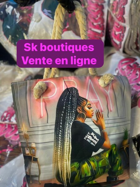 Sac à main imprimé style urbain