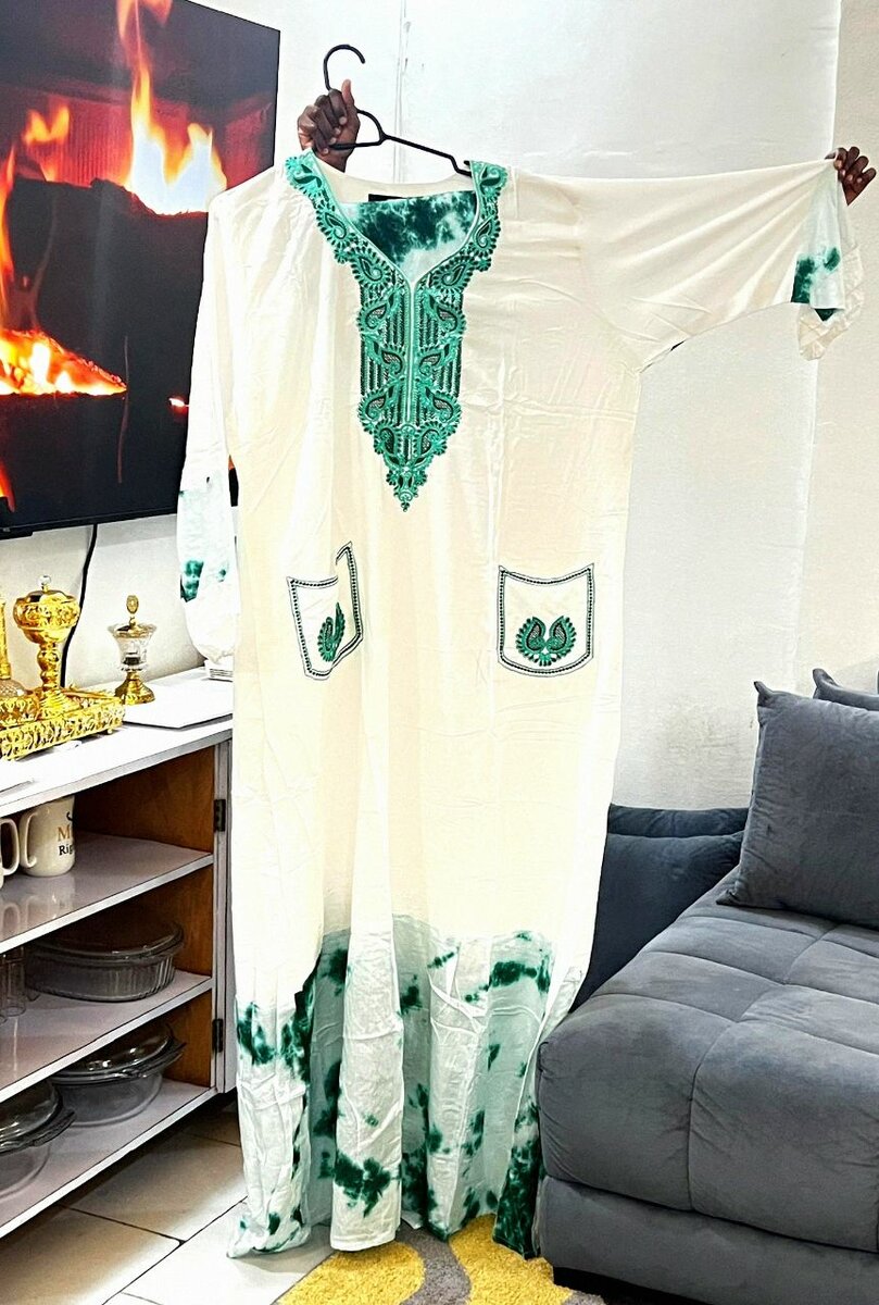 Robe longue caviar colorée