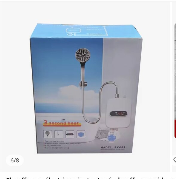 Douchette à main chauffante