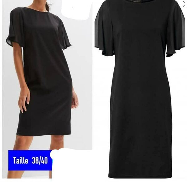 Robe élégante manches courtes