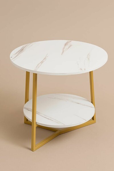 Table basse ronde en marbre