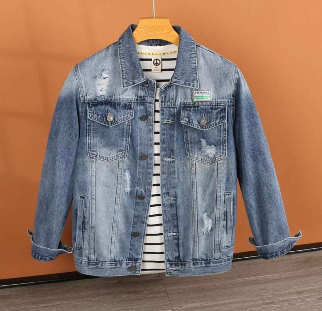 Veste en jean homme esprit streetwear