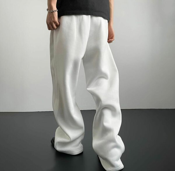 Pantalon de survêtement ample blanc