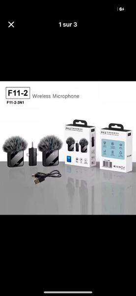 Microphone sans fil F11-2