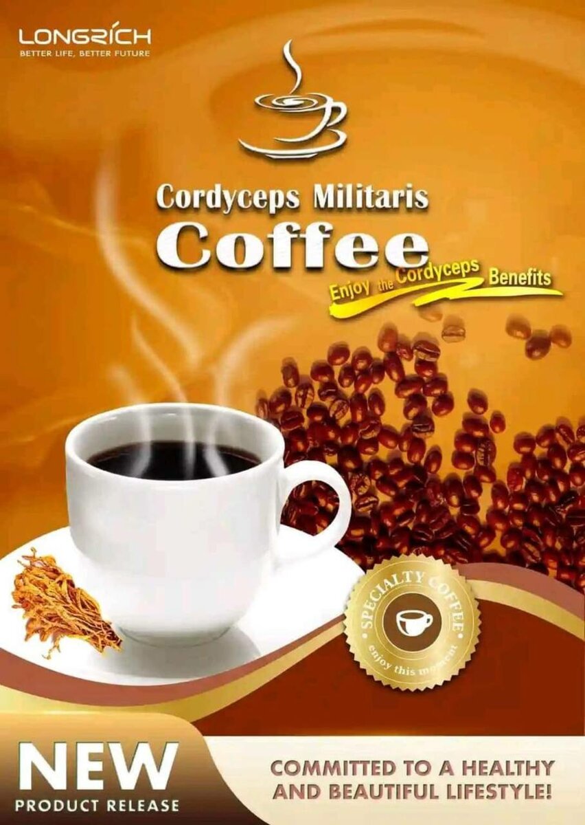 Look younger by taking longrich cordyceps militaris coffee