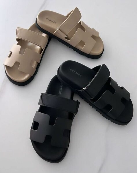 Sandales Hermes pour femme en caoutchouc