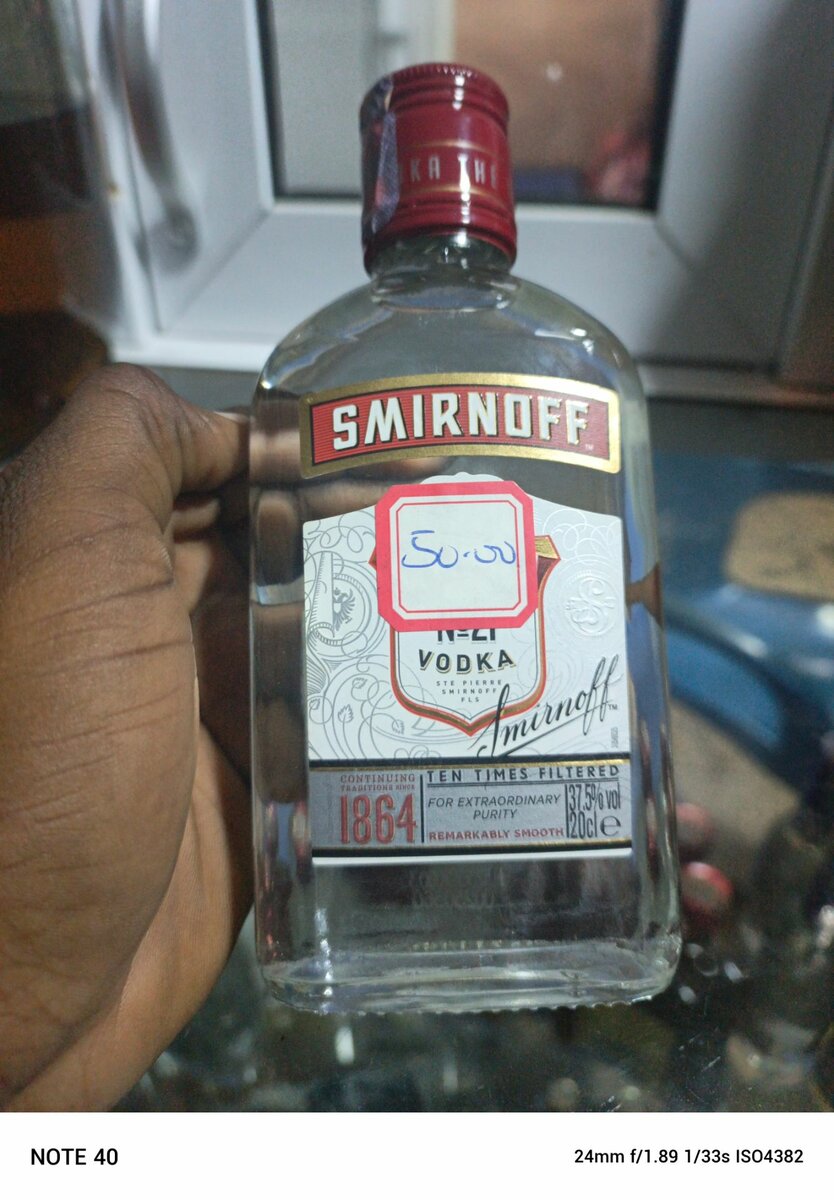 Smirnoff vodka