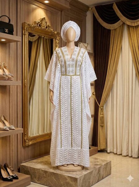 Elegant African Kaftan Dress