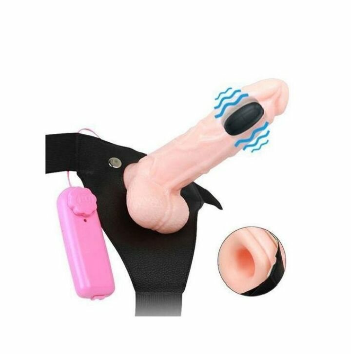 Gode ceinture vibrant avec télécommande