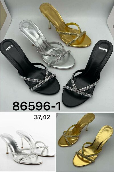 Sandales à talons strass élégantes