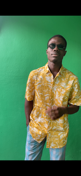 Chemise tropicale décontractée