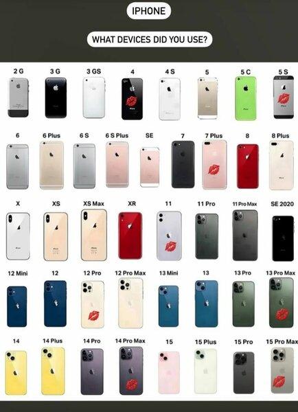 IPHONES IN DIFFERENT COLORS
