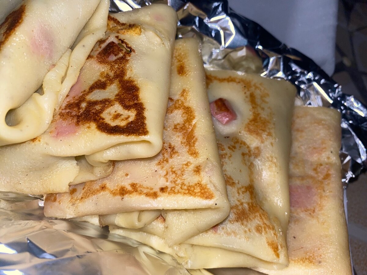 Crêpe salée à la viande hachée