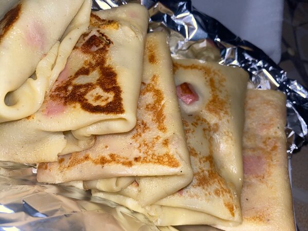 Crêpe salée à la viande hachée