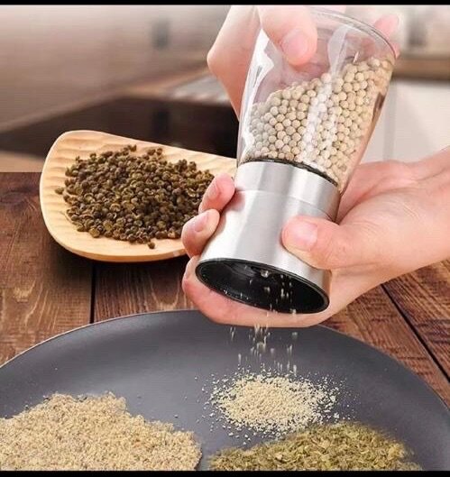 Manual grinder & seasoning bottle available just as seen