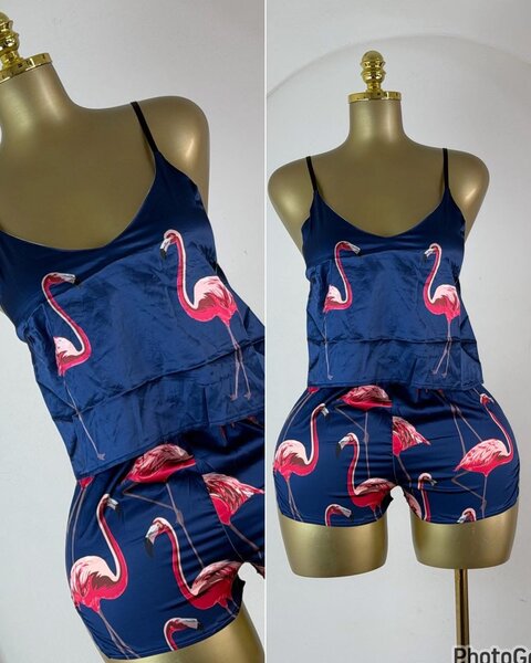 Pyjama femme flamants roses