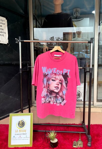 T-shirt graphique rose femme