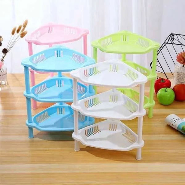 Étagère d'angle de salle de bain