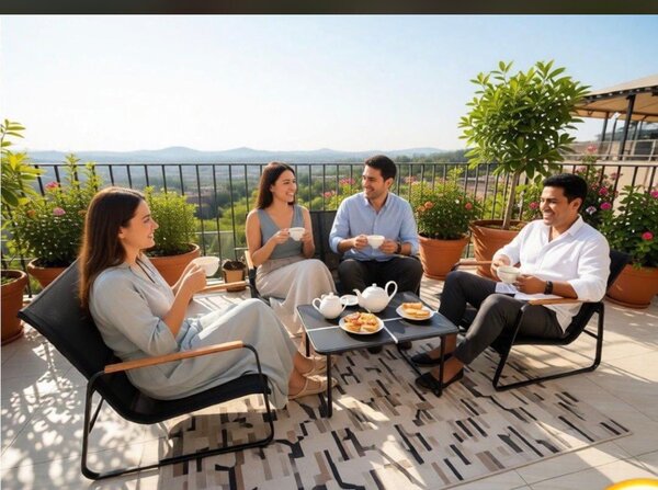 Ensemble de mobilier de jardin moderne