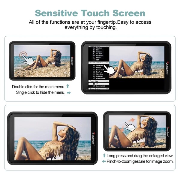 Moniteur 4K 3D Lut 5,5 pouces