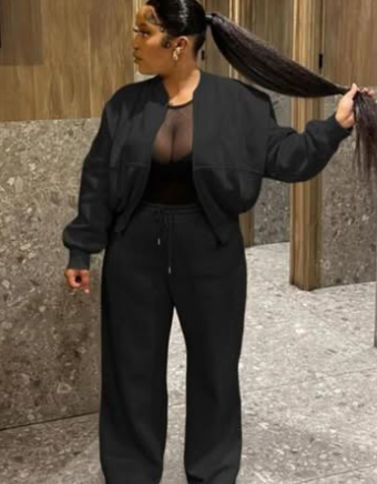 Two piece suit black