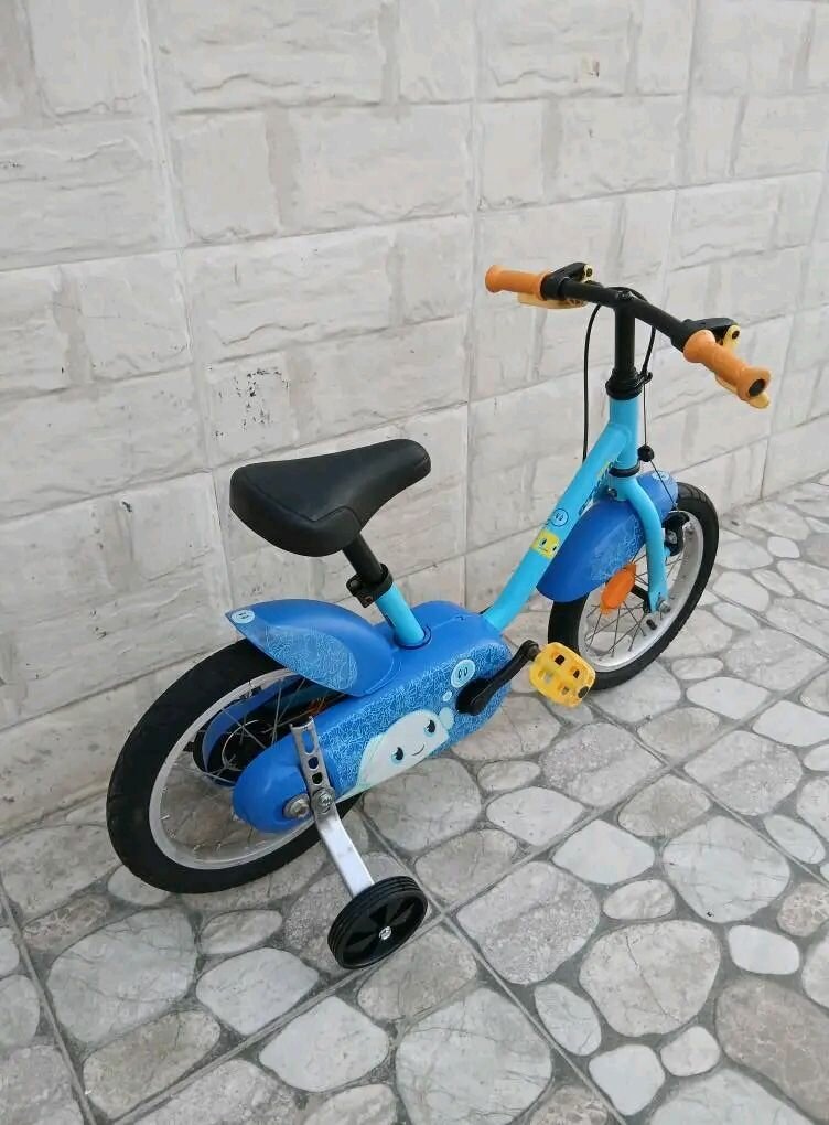 Vélo Enfant Bleu avec Roulettes