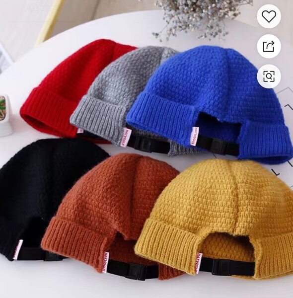 Bonnet tricoté coloré