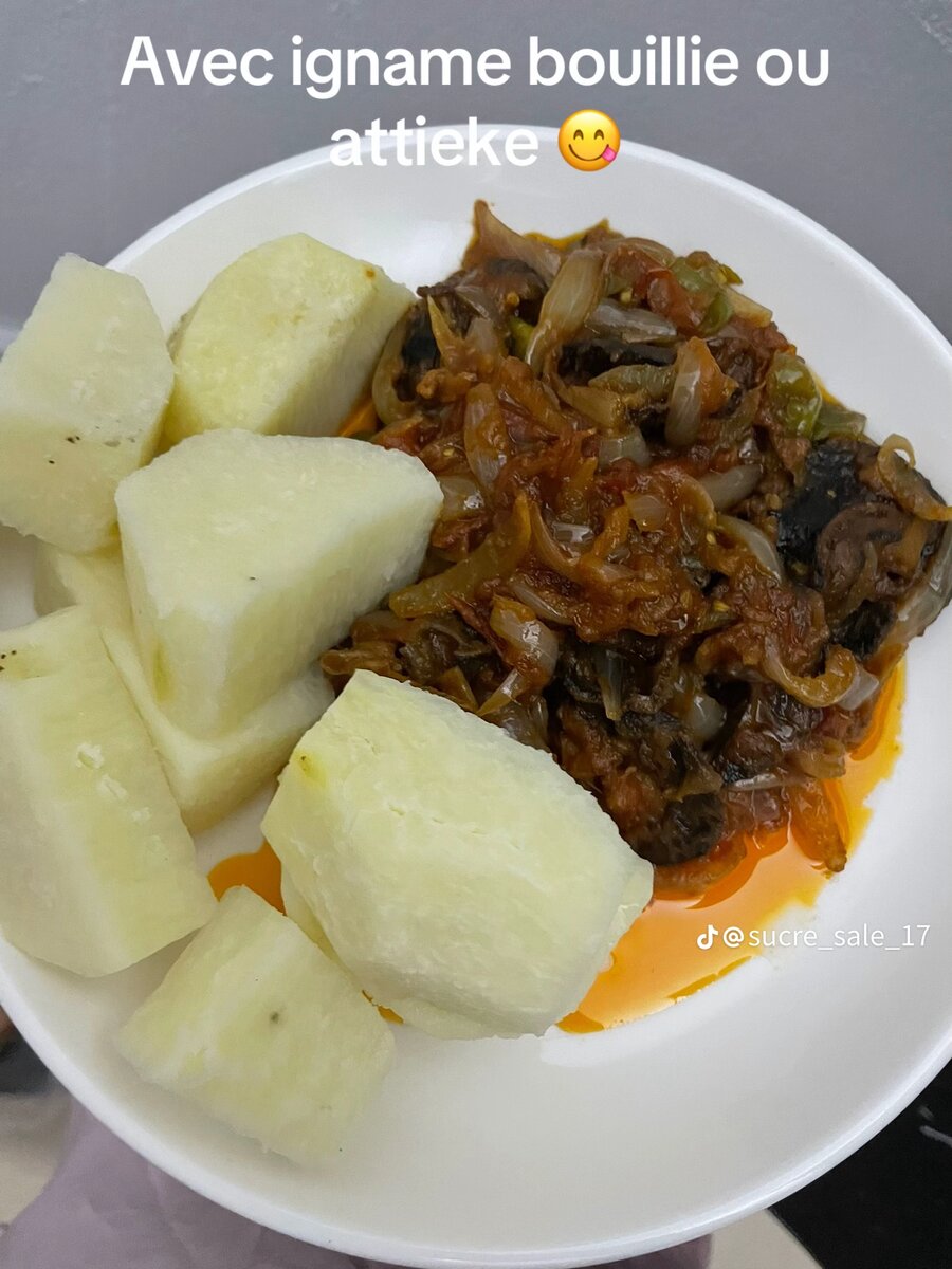 Délice d'Igname et Sauce