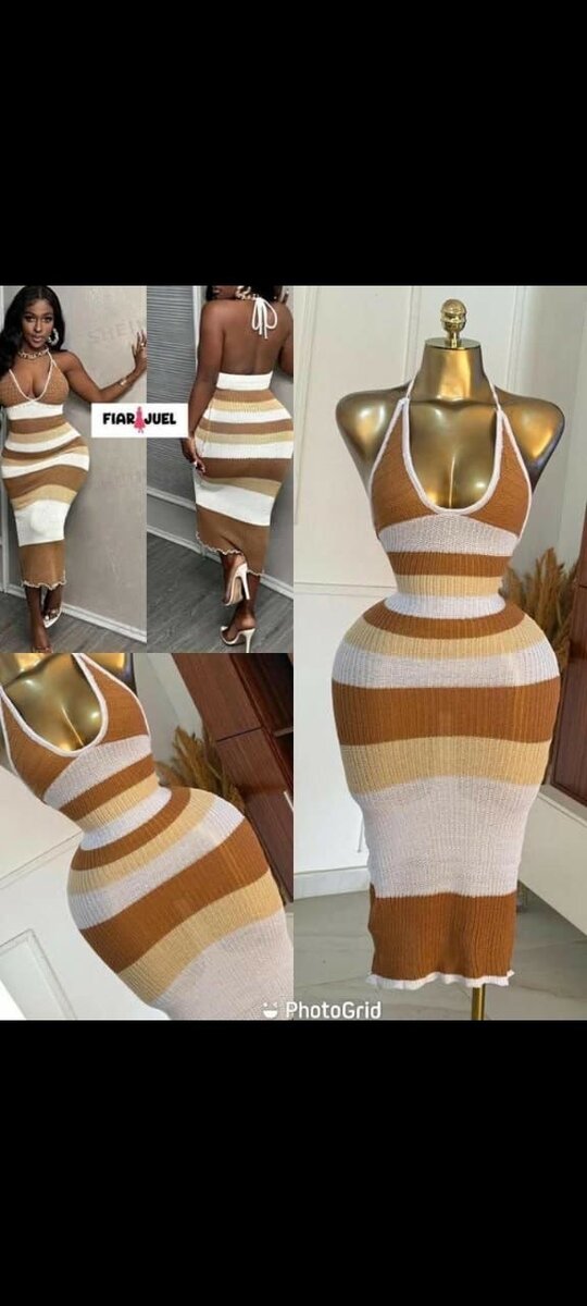 Robe à Rayures D'été