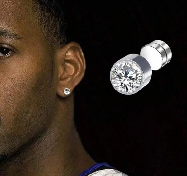 Boucles d'oreilles diamantées pour hommes